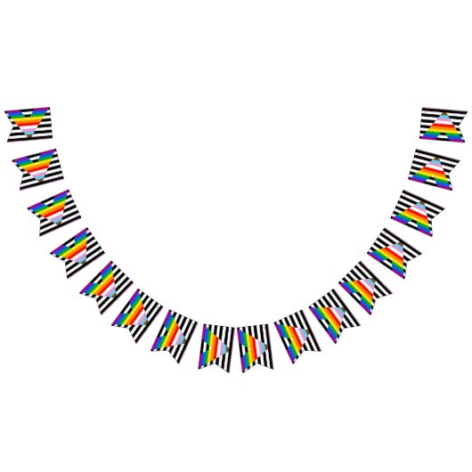 Ally Progress Pride Flag Wimpelkette (Alle)
