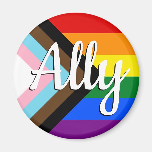 Ally | Progress Prilag Flag Magnet (Vorne)