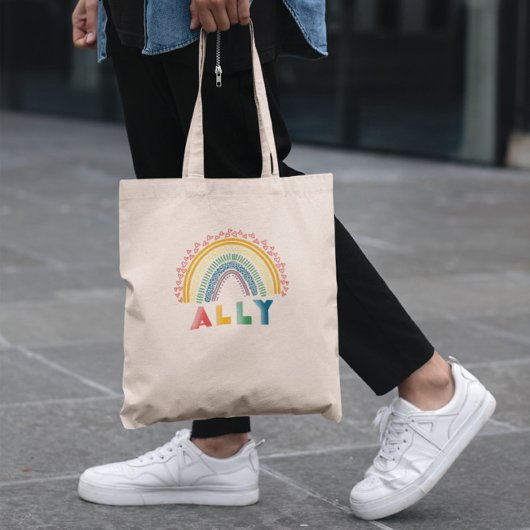 Ally Rainbow Tote Bag Tragetasche