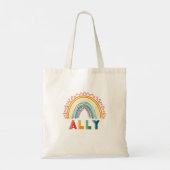 Ally Rainbow Tote Bag Tragetasche (Rückseite)