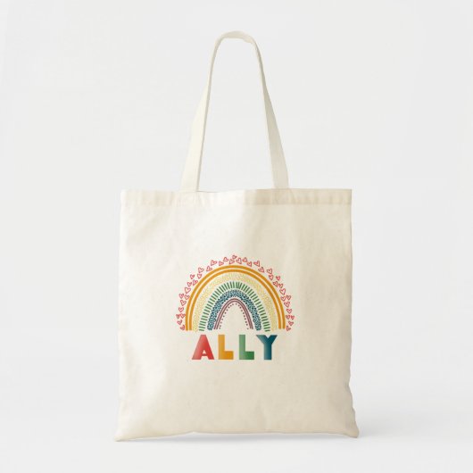 Ally Rainbow Tote Bag Tragetasche (Vorne)