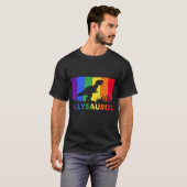 Ally Saurus T - Shirt, Rainbow Pride Shirt, Pride T-Shirt (Vorne ganz)