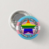 (Ally) zertifiziertes FinnFam-Abzeichen Button (Vorne & Hinten)