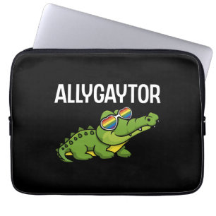 Allygaytor Rainbow Sunglass Alligator Animal LGBT Laptopschutzhülle