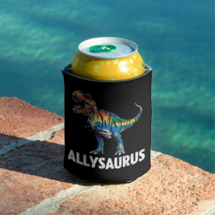 Allysaurus LGBT Dinosaurier Regenbogenflagge Ally  Dosenkühler