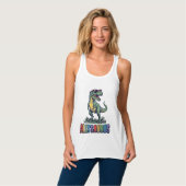 Allysaurus Vintage Dinosaur Sonnenbrille Shirt Des (Vorderseite Vollansicht)