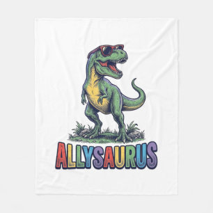 Allysaurus Vintage Dinosaur Sonnenbrille Shirt Des Fleecedecke