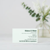 Allzweck einfache klassische Minze Grün Beruflich Visitenkarte (Stehend Vorderseite)