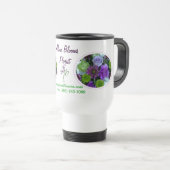 Alma Blooms Lila Bouquet Reisebecher (VorderseiteRechts)
