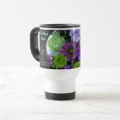 Alma Blooms Lila Bouquet Reisebecher (Vorderseite Links)