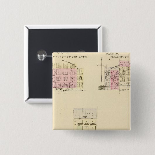 Alma, Nebraska Button (Vorne & Hinten)