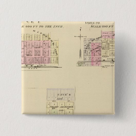 Alma, Nebraska Button (Vorderseite)