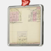 Alma, Nebraska Silbernes Ornament (Links)