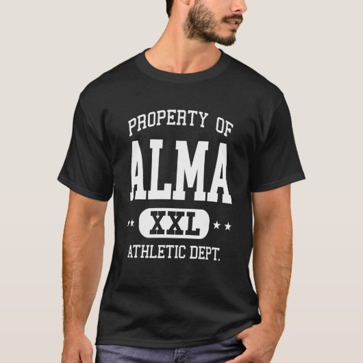 Alma Retro Athletic Property Dept T-Shirt (Vorderseite)