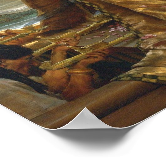 Alma-Tadema - Antony Cleopatra Poster (Ecke)