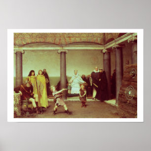 Alma-Tadema   Bildung der Kinder von Clothilde Poster