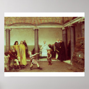 Alma-Tadema   Bildung der Kinder von Clothilde Poster