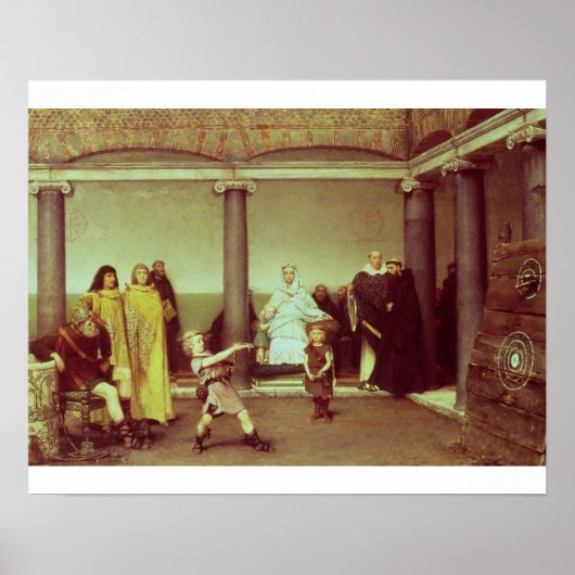 Alma-Tadema | Bildung der Kinder von Clothilde Poster (Vorne)