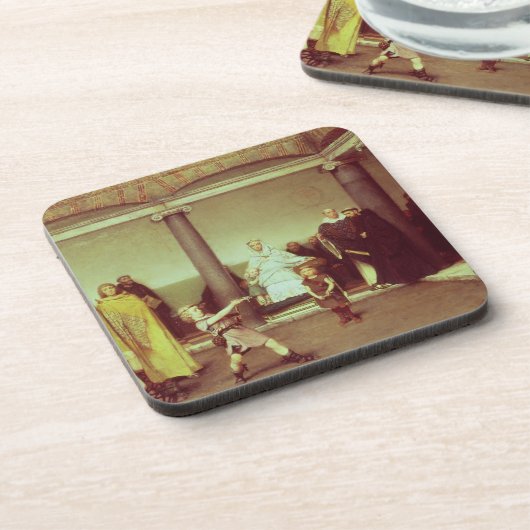 Alma-Tadema | Bildung der Kinder von Clothilde Untersetzer (Linke Seite)