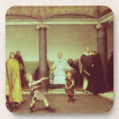 Alma-Tadema | Bildung der Kinder von Clothilde Untersetzer (Vorderseite)