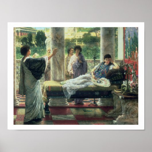 Alma-Tadema | Catullus Lesen seine Gedichte Poster (Vorne)
