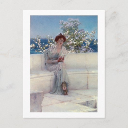 Alma-Tadema | Das Jahr findet im Frühjahr statt Postkarte (Vorderseite)