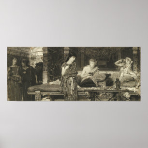 Alma-Tadema - Der erste Gang, das Abendessen 1881 Poster