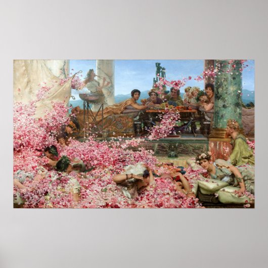 Alma-Tadema - Die Rose von Heliogabalus Poster (Vorne)