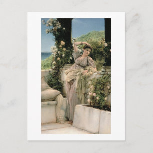 Alma-Tadema 'Du Rose aller Rose, 1885 Postkarte