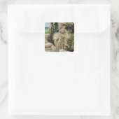 Alma-Tadema | 'Du Rose aller Rose, 1885 Quadratischer Aufkleber (Tasche)