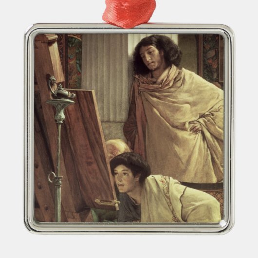 Alma-Tadema | ein Besuch zum Studio, 1873 Ornament Aus Metall (Vorne)
