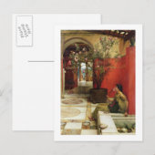 Alma-Tadema | Ein Oleander, 1882 Postkarte (Vorne/Hinten)