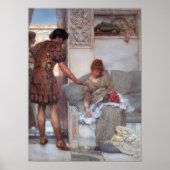 Alma-Tadema - Ein stiller Gruß Poster (Vorne)