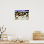 Alma-Tadema |Eine Verpflichtung gegenüber Bacchus Poster (Küche)