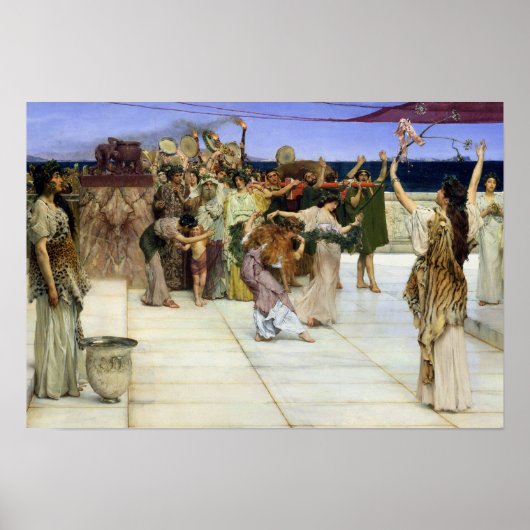 Alma-Tadema |Eine Verpflichtung gegenüber Bacchus Poster (Vorne)