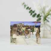 Alma-Tadema |Eine Verpflichtung gegenüber Bacchus Postkarte (Stehend Vorderseite)