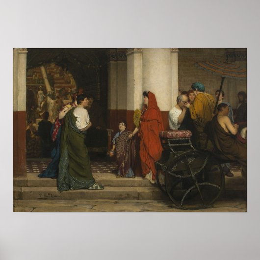 Alma-Tadema - Eingang zum Theater Poster (Vorne)