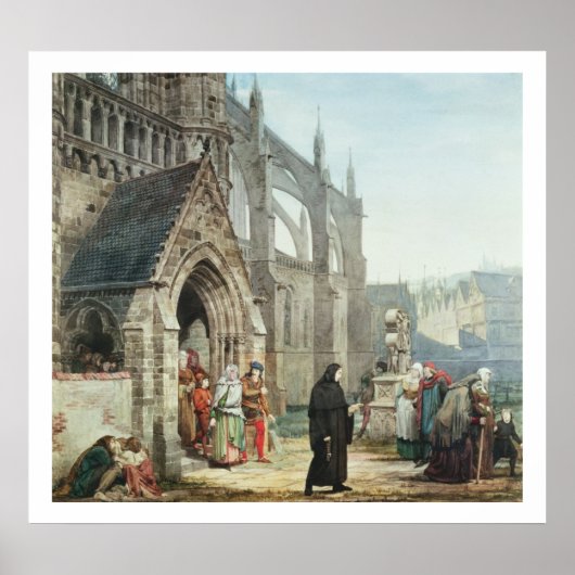 Alma-Tadema | Faust und Marguerite, 1857 Poster (Vorne)