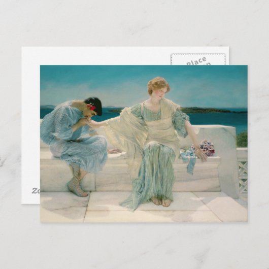 Alma-Tadema | Frag mir nicht mehr, 1906 Postkarte (Vorne/Hinten)