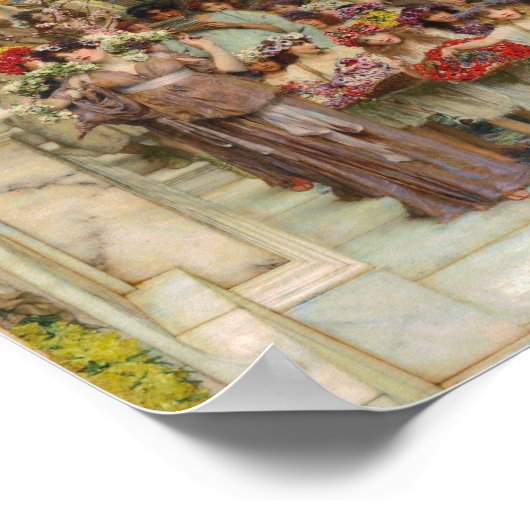 Alma-Tadema - Frühjahr Poster (Ecke)