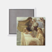 Alma-Tadema | In Aphrodite's Cradle, 1908 Magnet (Vorderseite/Rückseite)