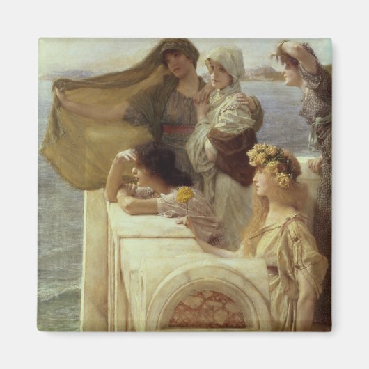 Alma-Tadema | In Aphrodite's Cradle, 1908 Magnet (Vorne)