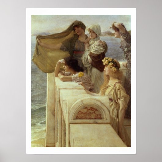 Alma-Tadema | In Aphrodite's Cradle, 1908 Poster (Vorne)