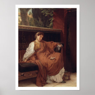 Alma-Tadema Lesbia Weeping over a Sparrow Poster