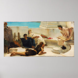 Alma-Tadema - Lesen von Homer Poster