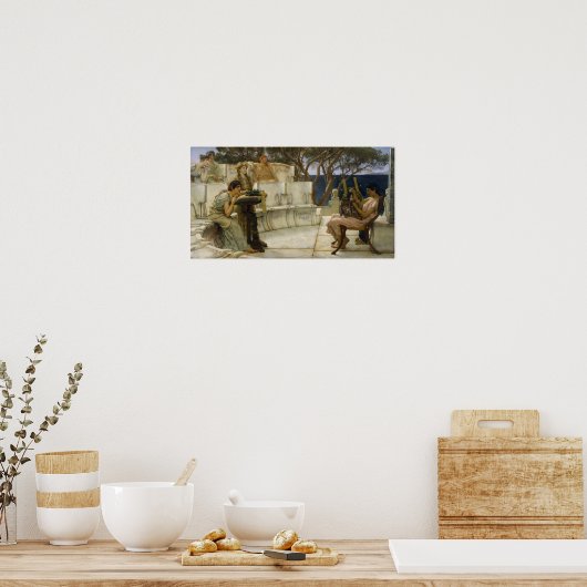 Alma-Tadema - Sappho und Alcaeus Poster (Küche)