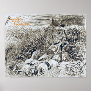 Alma-Tadema - Sinking Steamship und Neptun in Wa.. Poster