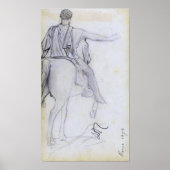 Alma-Tadema - Statue von Marcus Aurelius Poster (Vorne)