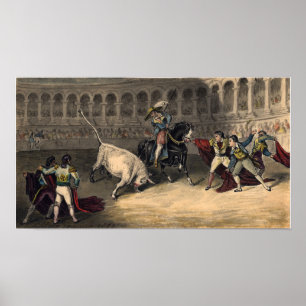 Alma-Tadema - Stierkampf mit weißem Bull Poster