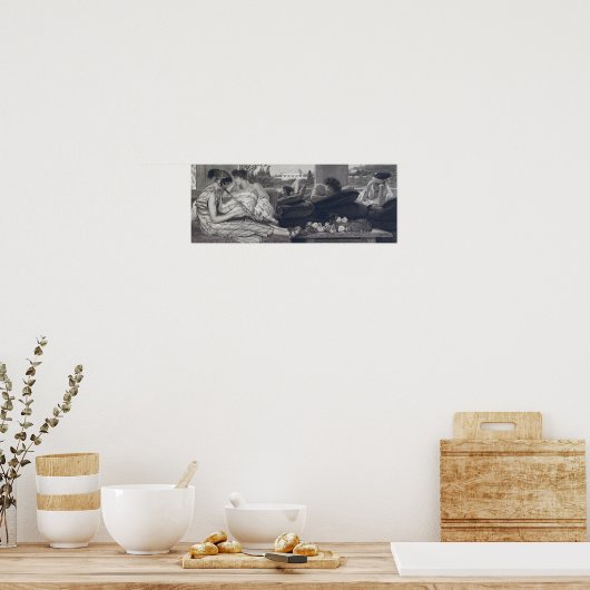 Alma-Tadema - The Siesta 1881 Poster (Küche)